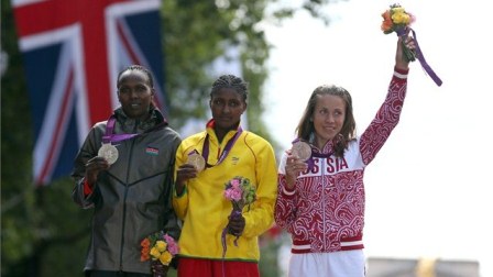 London 2012 Women's Marathon Top 3