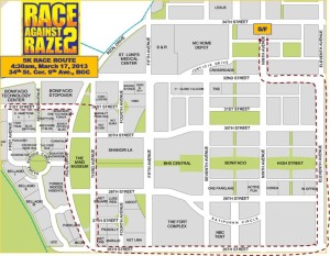 Race Against Raze 2 5K Race Map