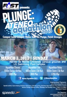 Plunge Ateneo Aquathlon 2013