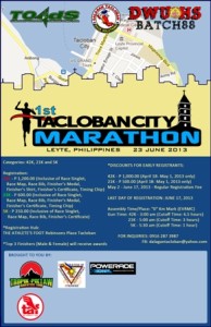 1st Tacloban City Marathon 2013