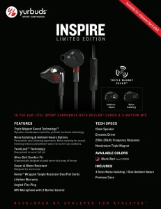 Yurbuds Inspire Limited Features