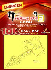 Energen Run 2013 Cebu Race Map 10K