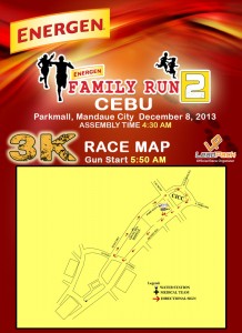 Energen Run 2013 Cebu Race Map 3K