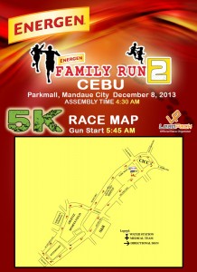 Energen Run 2013 Cebu Race Map 5K