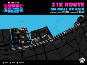 Rexona Run Map 2013