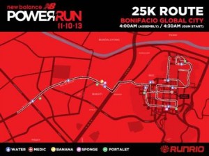 New Balance Power Run Race Map