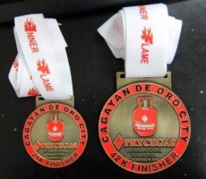 CDO PryceGas Marathon 2013 Medals