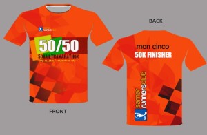 50/50 Ultramarathon 2014 Finisher Shirt