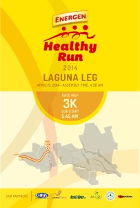 Energen Healthy Run 2014 Nuvali 3K Race Map