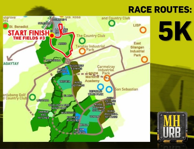 Men's Health Urbanathlon 2014 5K Race Map