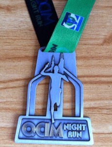 QCIM Night Run 2014 Medal