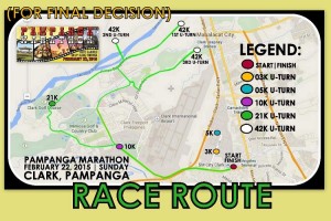 Pampanga Marathon 2015 Race Map