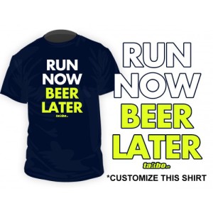 Run Now Beer Later - Dark Blue-500x500