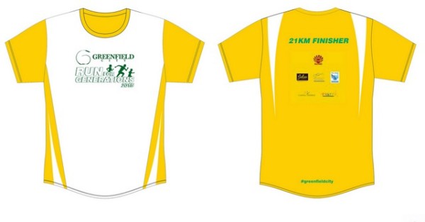 Greenﬁeld City Run for Generations 2015 Finisher Shirt