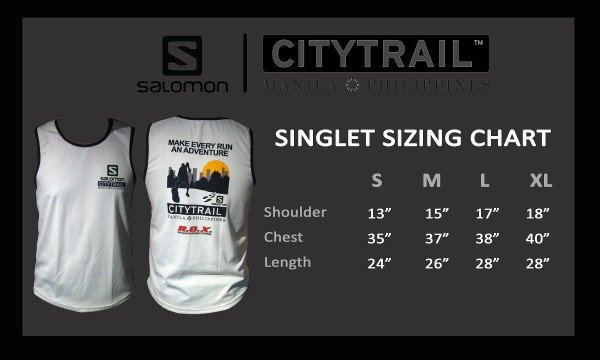 Salomon CityTrail Run 2015 - singlet sizing