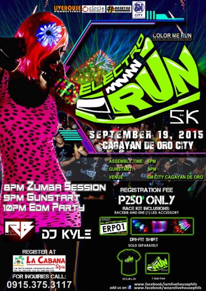 Electro Night Run 2015 CDO Poster