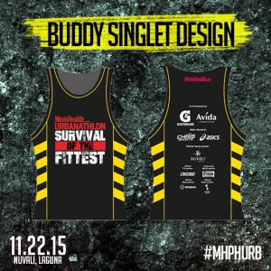 Mens Health Urbanathlon 2015 Singlet Buddy