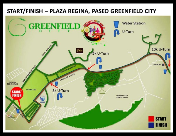 Rotaract Color Run 2015 Map