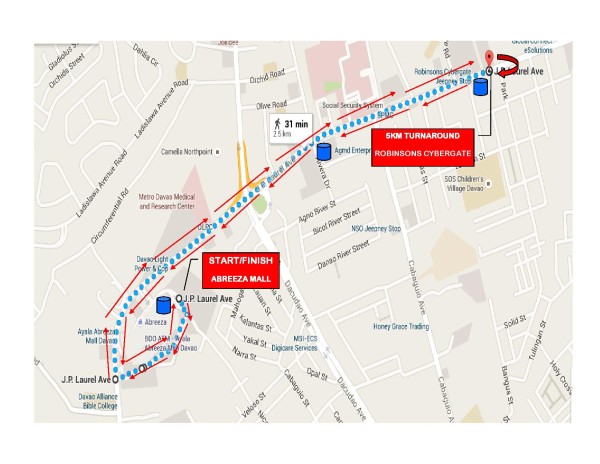 Color Dash-Davao City 2016 Map