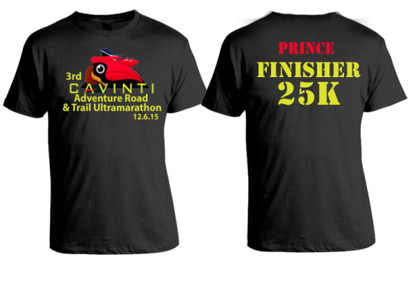 3rd CAVINTI Adventure Road & Trail Ultramarathon 25K Finisher Shirt