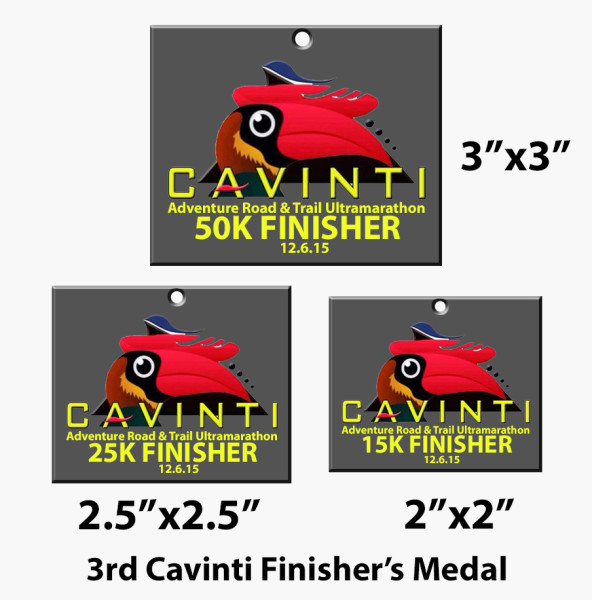 3rd CAVINTI Adventure Road & Trail Ultramarathon MEDAL