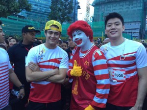 Ronald McDonald happy stripes run