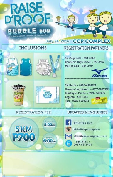 Raise D Roof Bubble Run 2016 Poster