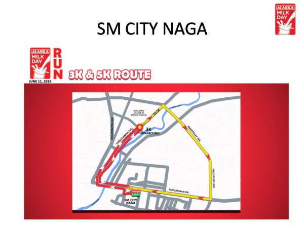 Alaska Milk Day Run 2016 3K 5K Map Naga