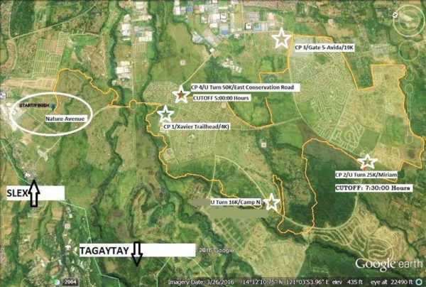 Valley Trail Challenge 2016 Race Map