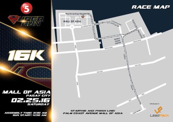 TV5 Super Heroes Run 2017 16K Map