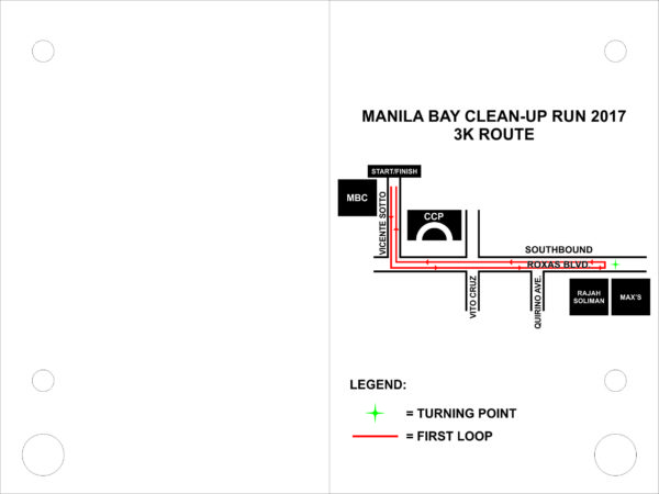 Manila Bay Clean Up Run 2017 3K Route