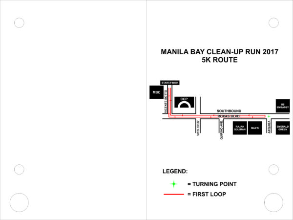 Manila Bay Clean Up Run 2017 5K Route