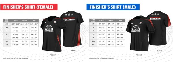 clark sunset marathon 2017 finisher shirt