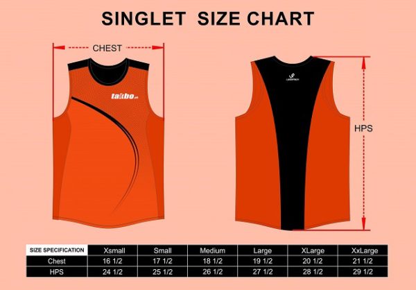 Takbo.ph 20 Miler 2017 Singlet Size