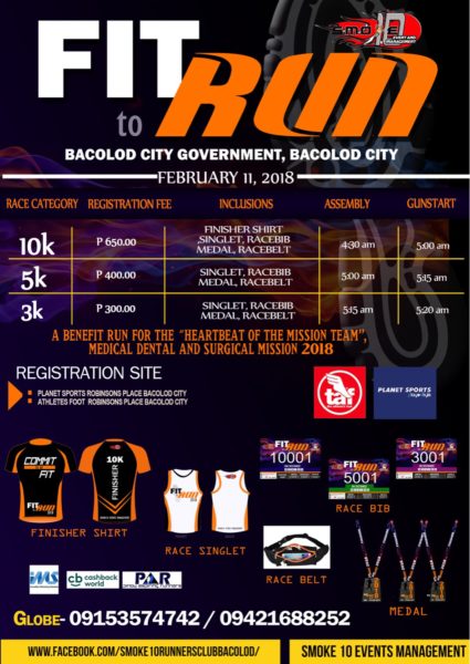 Fit To Run - Bacolod Leg 2018 Poster