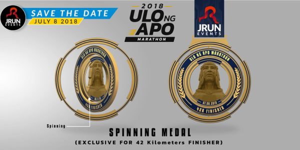 Ulo ng Apo Marathon 2018 Medal