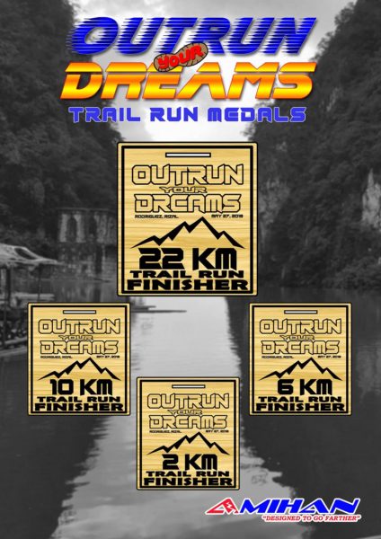 Outrun Your Dreams Trail Run 2018 Medal