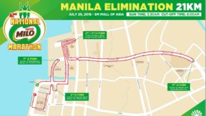 Milo Marathon 2018 21K Map