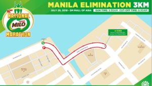 Milo Marathon 2018 3K Map