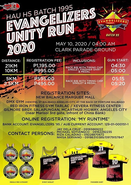 Evangelizers Unity Run 2020