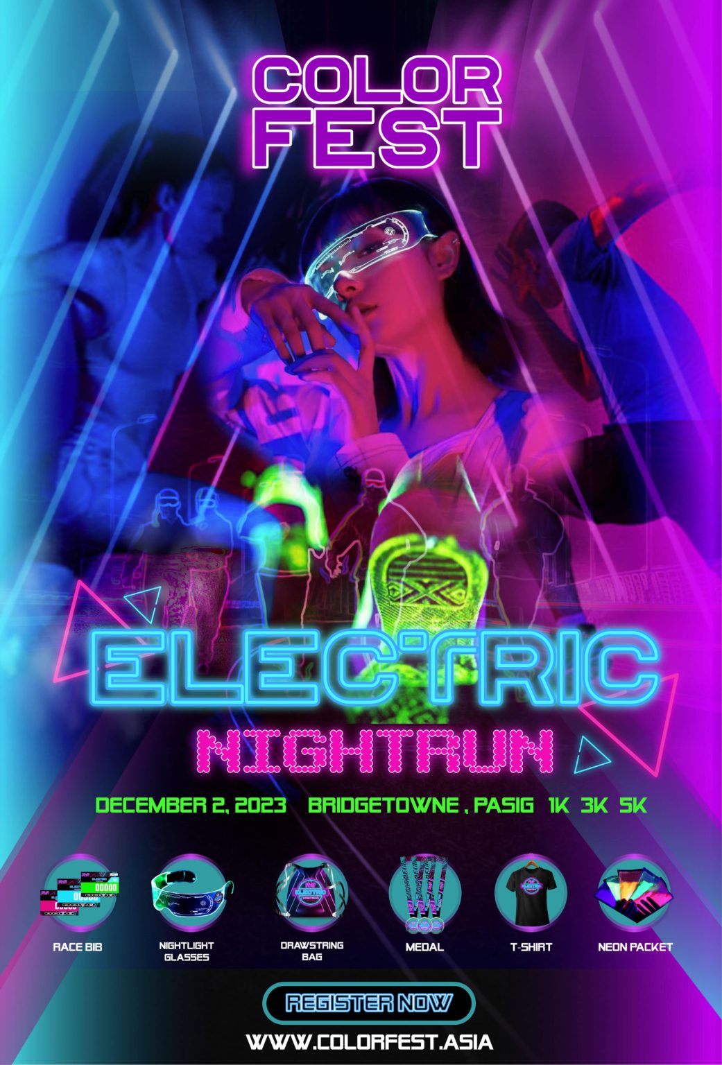 ColorFest Electric Night Run 2023 Takbo.ph